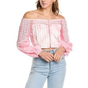 LoveShackFancy Perris Pink Zinnia
Crop Top (2) Small